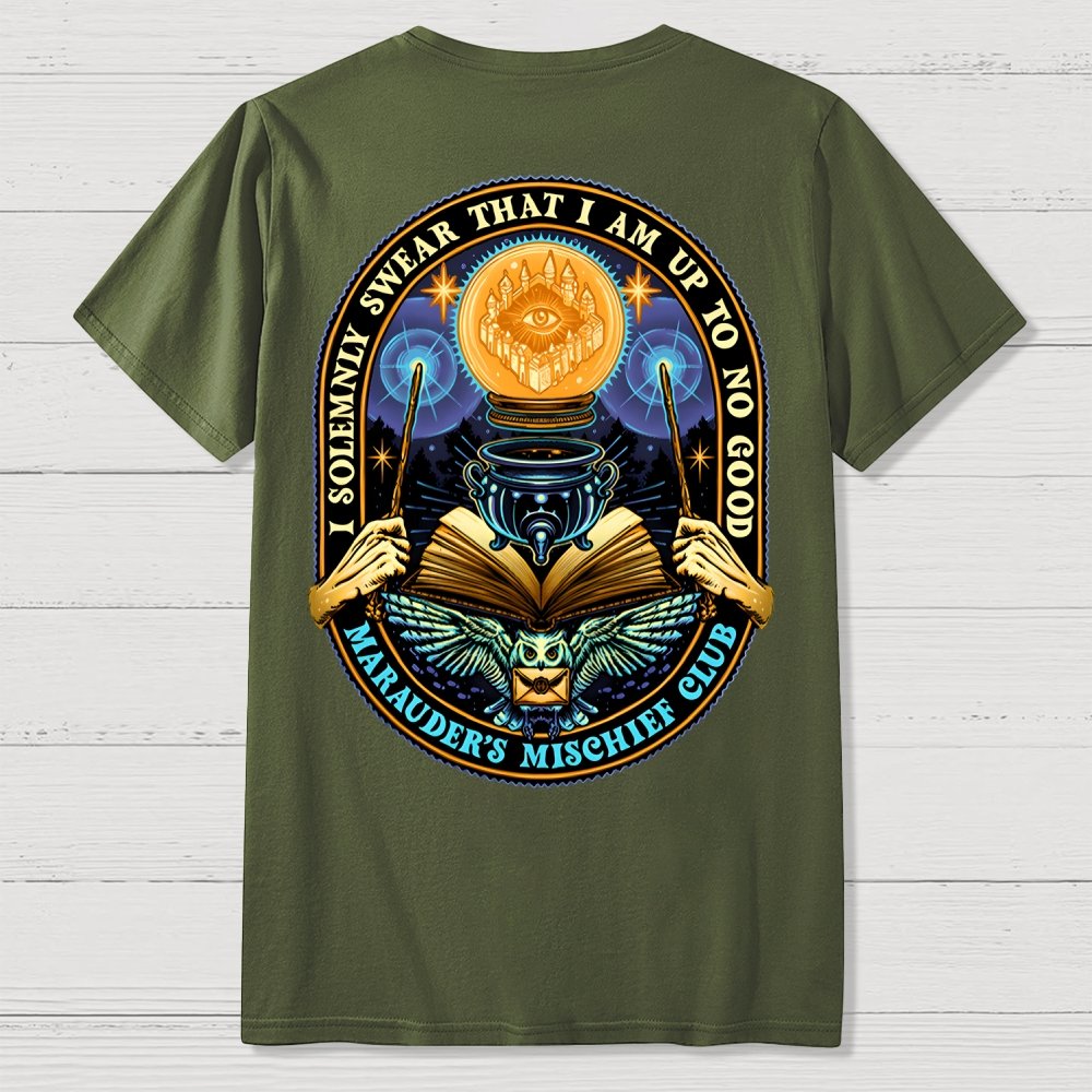 Mischief Club Front And Back Printing Geek T-Shirt
