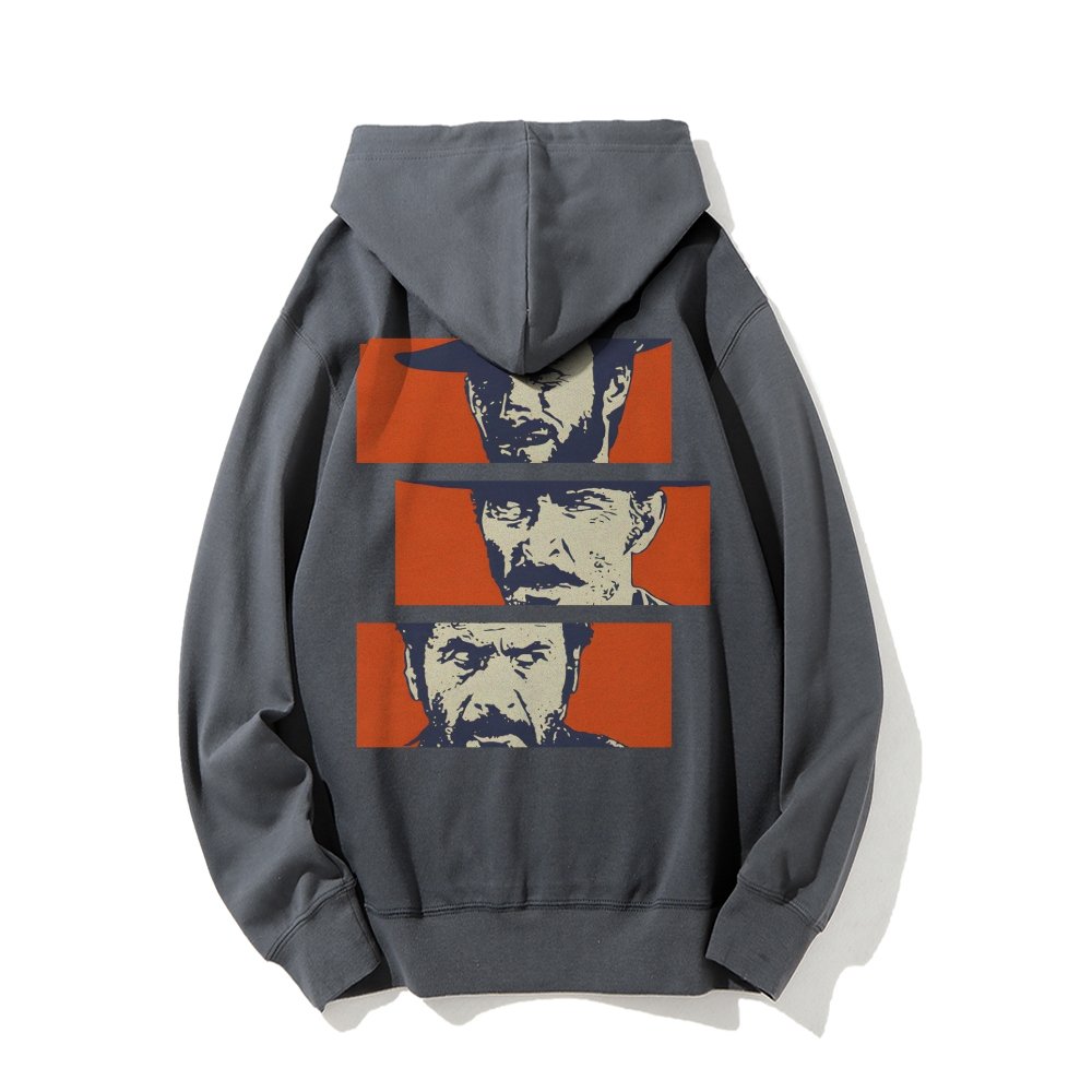 Buono Brutto Cattivo Printed Back Unisex Cotton Hoodie