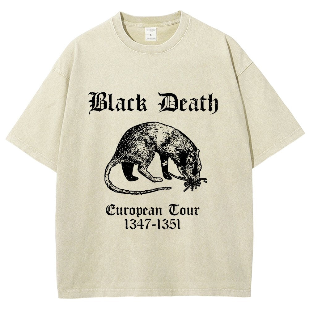 Black Death European Tour Vintage Distressed T-shirt