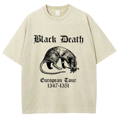 Black Death European Tour Vintage Distressed T-shirt
