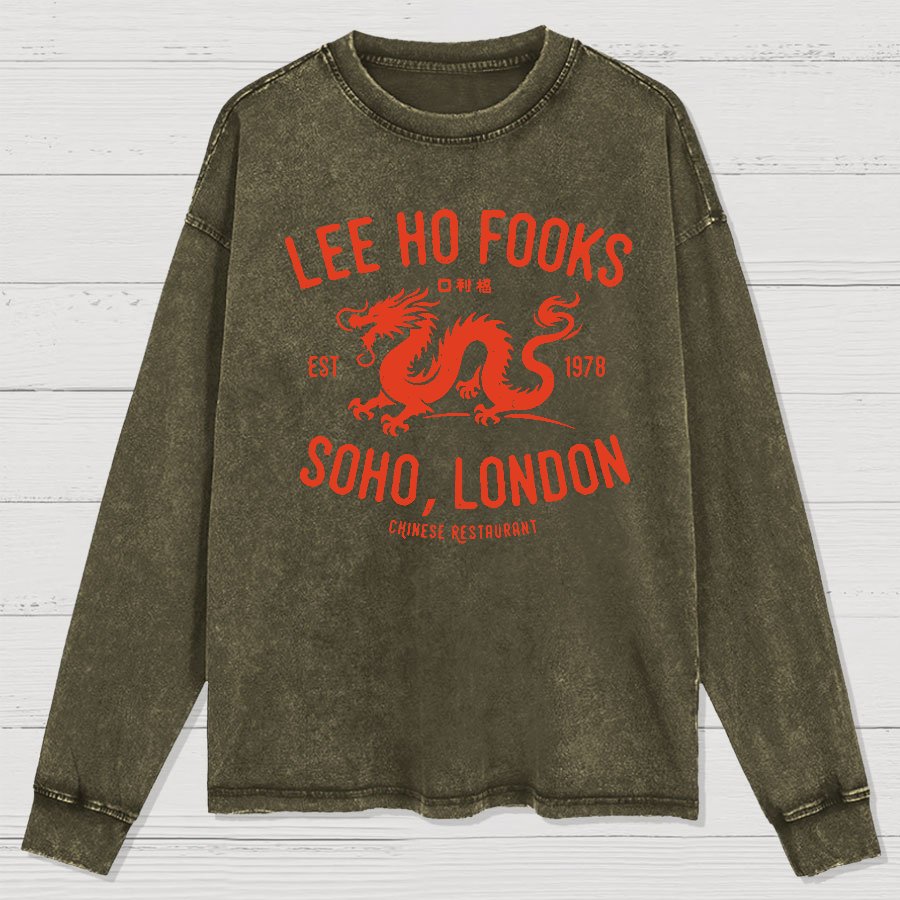 Lee Ho Fooks Vintage Resto Washed Long Sleeve Tee