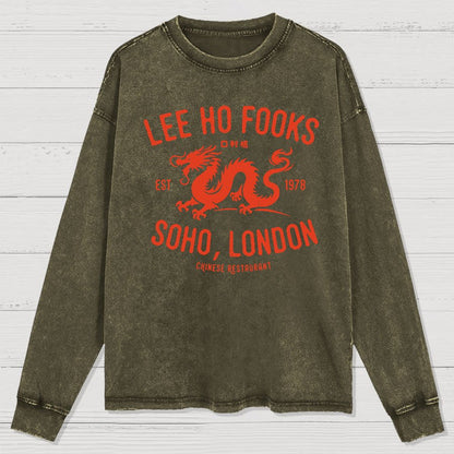 Lee Ho Fooks Vintage Resto Washed Long Sleeve Tee
