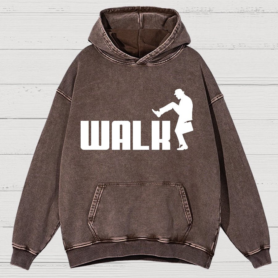 Walk Funny Vintage Distressed Hoodie