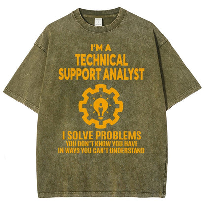 Technical Support Analyst Vintage Distressed T-shirt