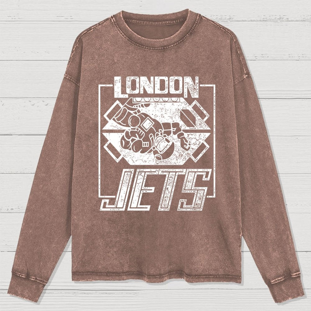 London Jets Washed Long Sleeve Tee