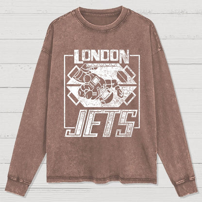 London Jets Washed Long Sleeve Tee
