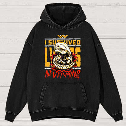 I Survived Vintage Distressed Hoodie