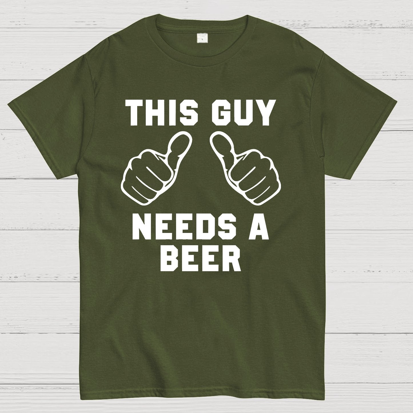 This Guy Needs A Beer Geek T-Shirt