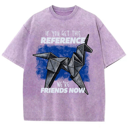 Origami Dreams Vintage Distressed T-shirt