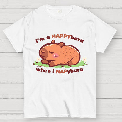 Happybara when I Napybara Geek T-Shirt