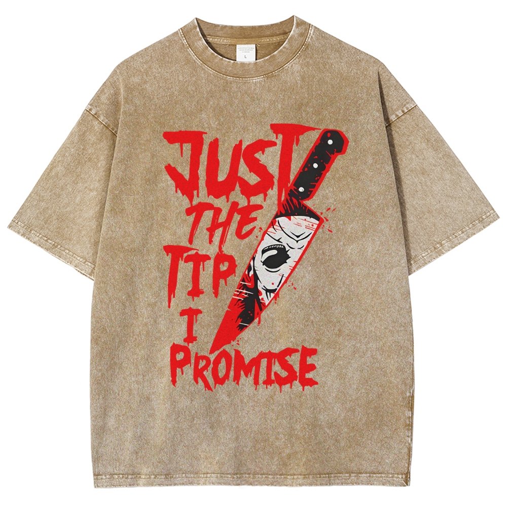 Just The Tip I Promise  Halloween Essential Vintage Distressed T-shirt