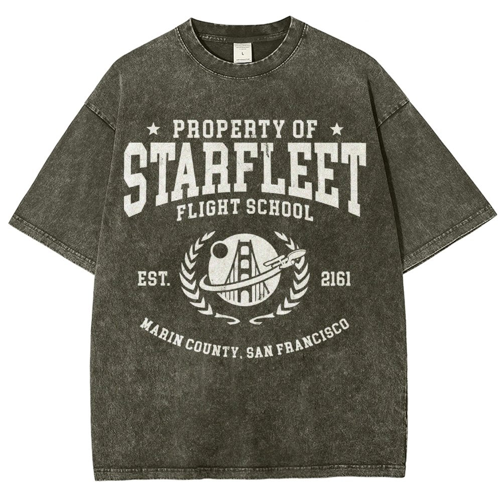 Academy Flight School Vintage Distressed T-shirt