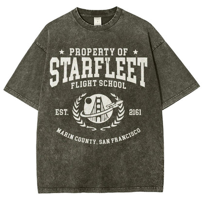 Academy Flight School Vintage Distressed T-shirt