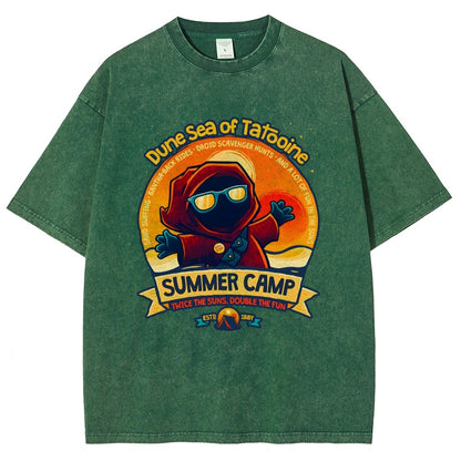 Sandy Sea Summer Camp Vintage Distressed T-shirt