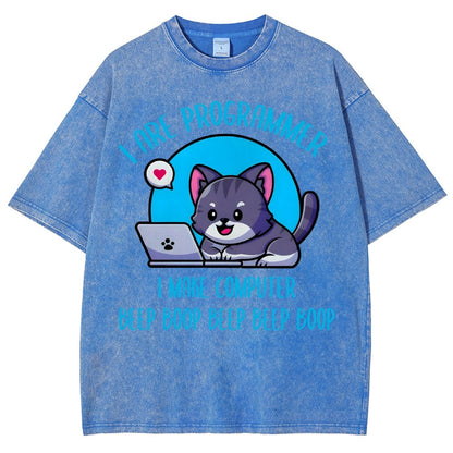 I Are Programmer I Make Computer Beep Vintage Distressed T-shirt
