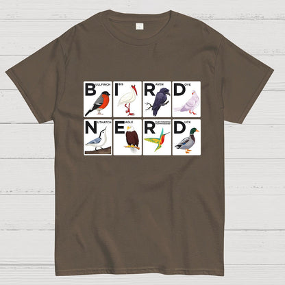 Bird Nerd Watching Vintage Retro Birdwatching Geek T-Shirt
