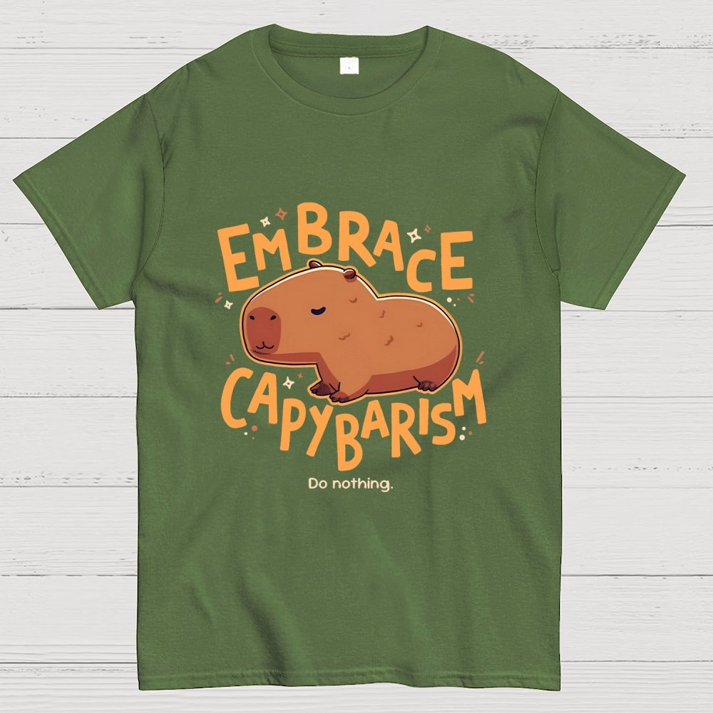 Capybarism Do nothing Geek T-Shirt