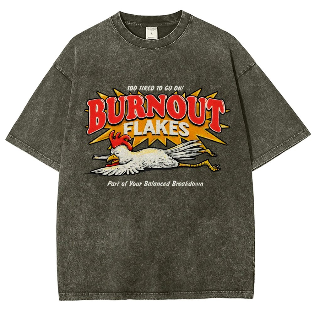 Burnout Flakes Vintage Distressed T-shirt