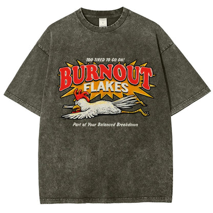 Burnout Flakes Vintage Distressed T-shirt