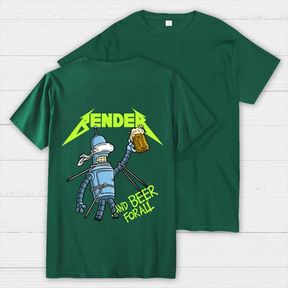 And Beer for All Nerdy Front And Back Printing Geek T-Shirt