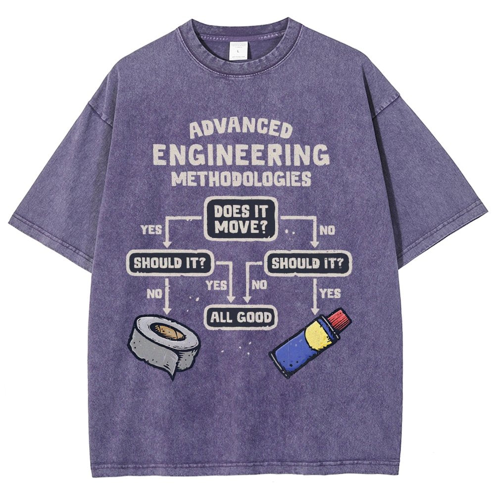 Advanced Engineering Vintage Distressed T-shirt