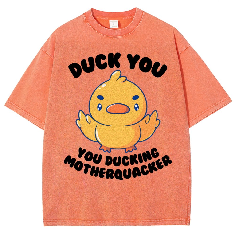 Ducking Motherquacker Vintage Distressed T-shirt