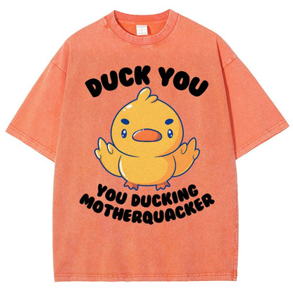 Ducking Motherquacker Vintage Distressed T-shirt