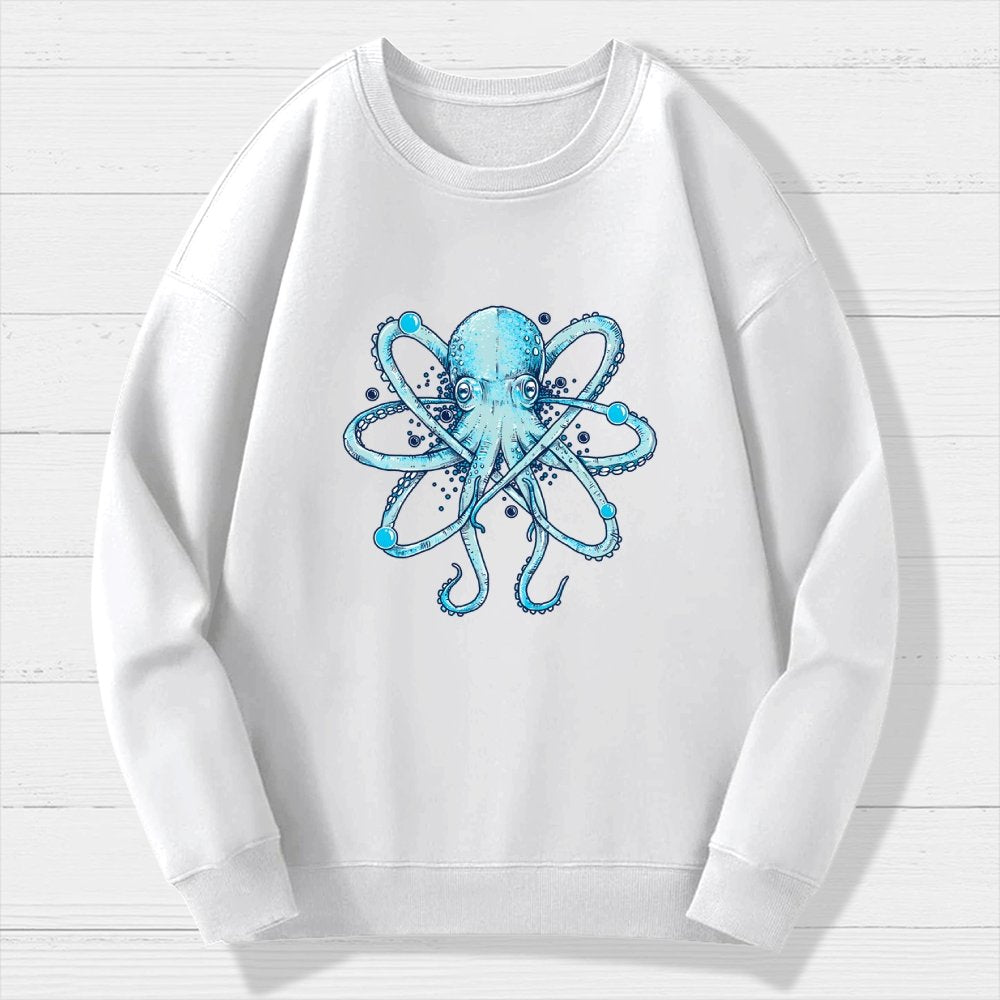 Atomic Octopus Geek Cotton Sweatshirt