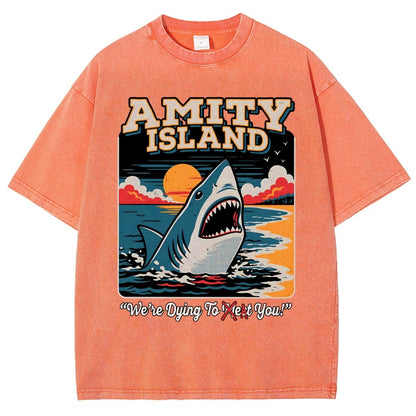 Dying to Eat You Vintage Distressed T-shirt