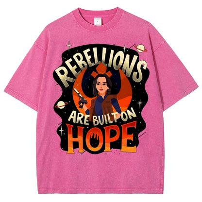 Rebellions Are Built on Hope Vintage Distressed T-shirt