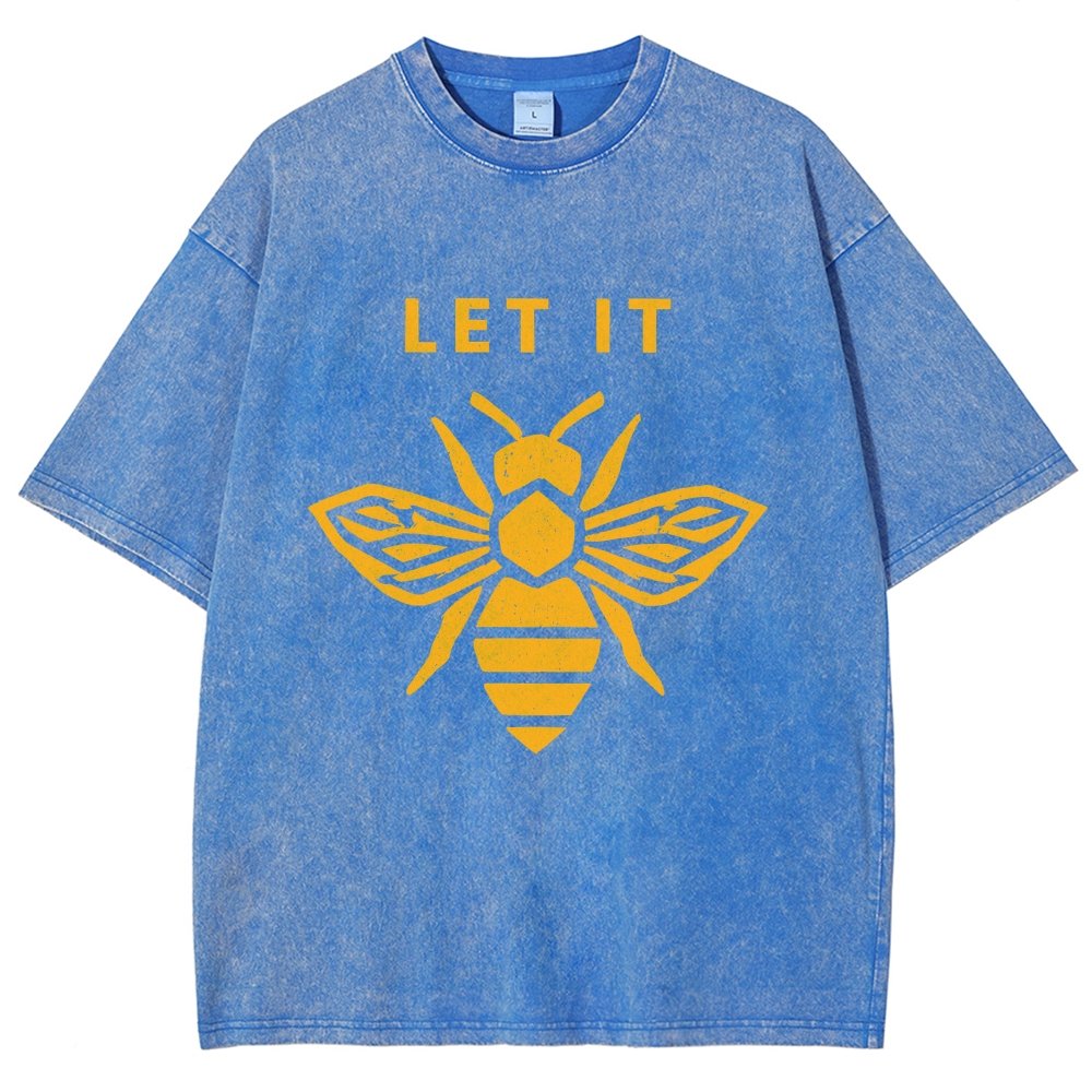 Let It Bee Vintage Distressed T-shirt