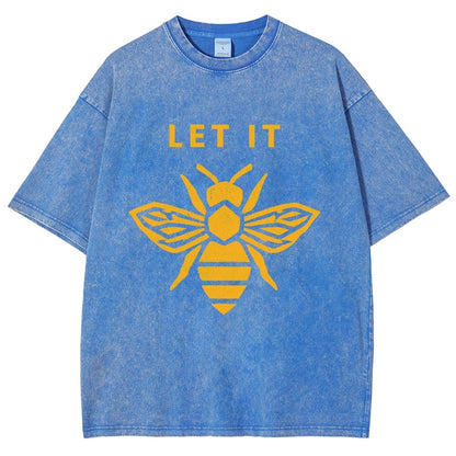 Let It Bee Vintage Distressed T-shirt