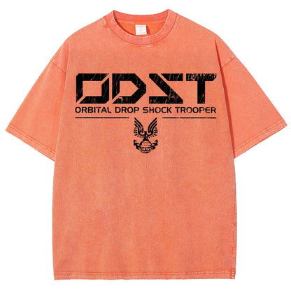 Military White Vintage Vintage Distressed T-shirt