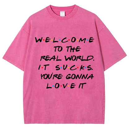 Welcome To The Real World Vintage Distressed T-shirt