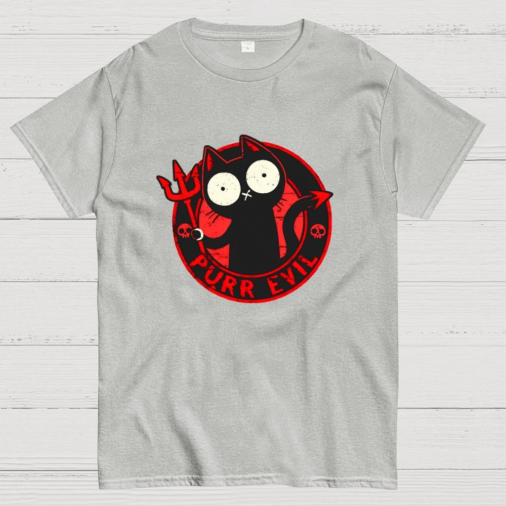 Purr Evil Cat Geek T-Shirt
