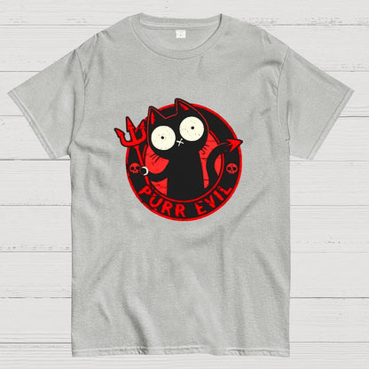 Purr Evil Cat Geek T-Shirt
