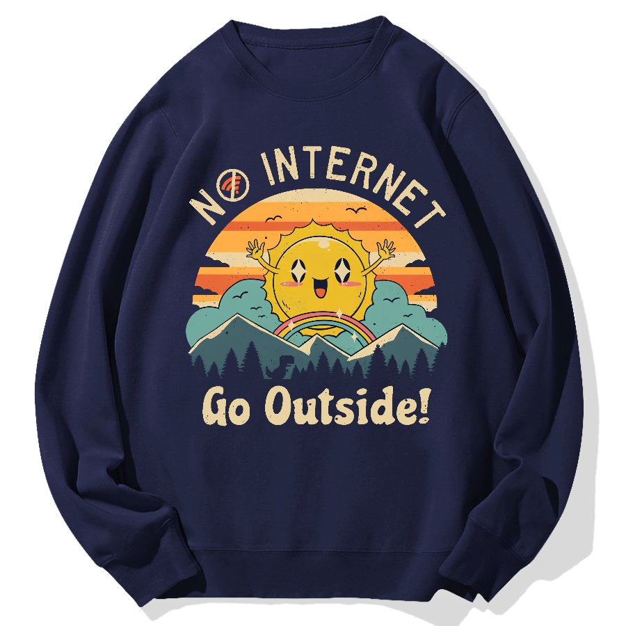 No Network Geek Cotton Sweatshirt