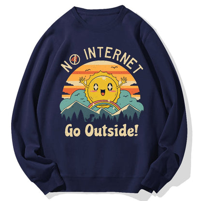 No Network Geek Cotton Sweatshirt