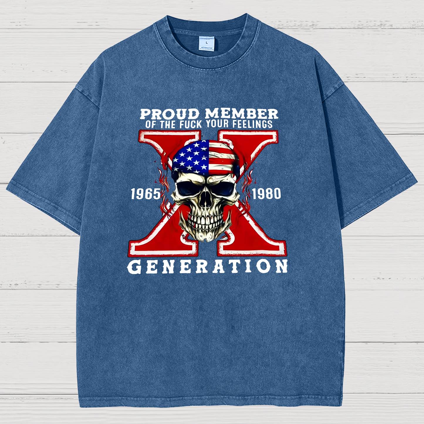 Generation X Vintage Distressed T-shirt