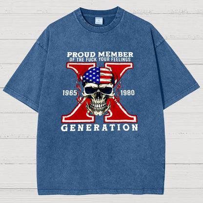 Generation X Vintage Distressed T-shirt