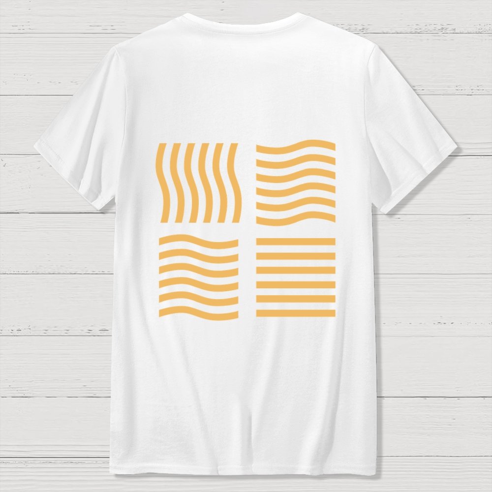 Elemental Stones  Back Printing Geek T-Shirt