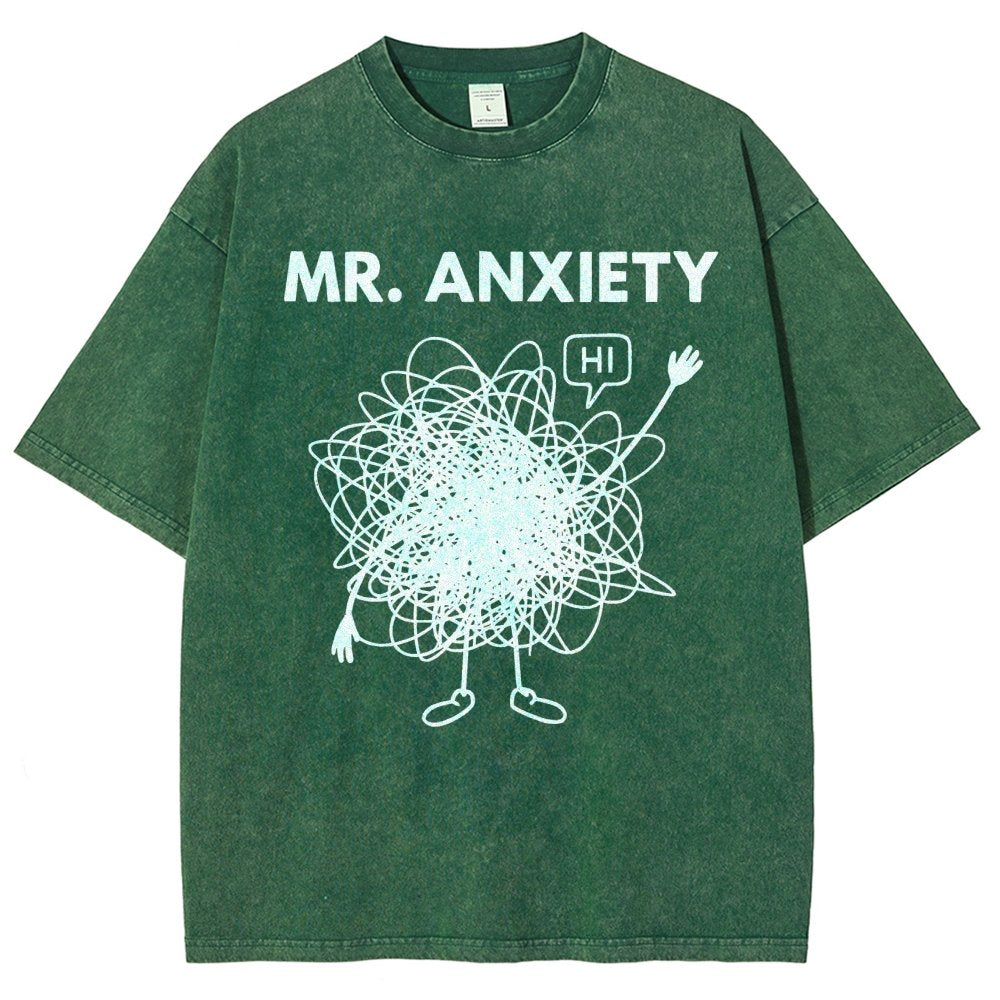 Mr. Anxiety! Vintage Distressed T-shirt