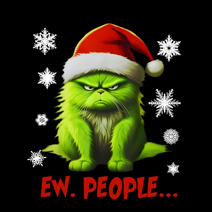 Funny Christmas Cat Geek T-Shirt