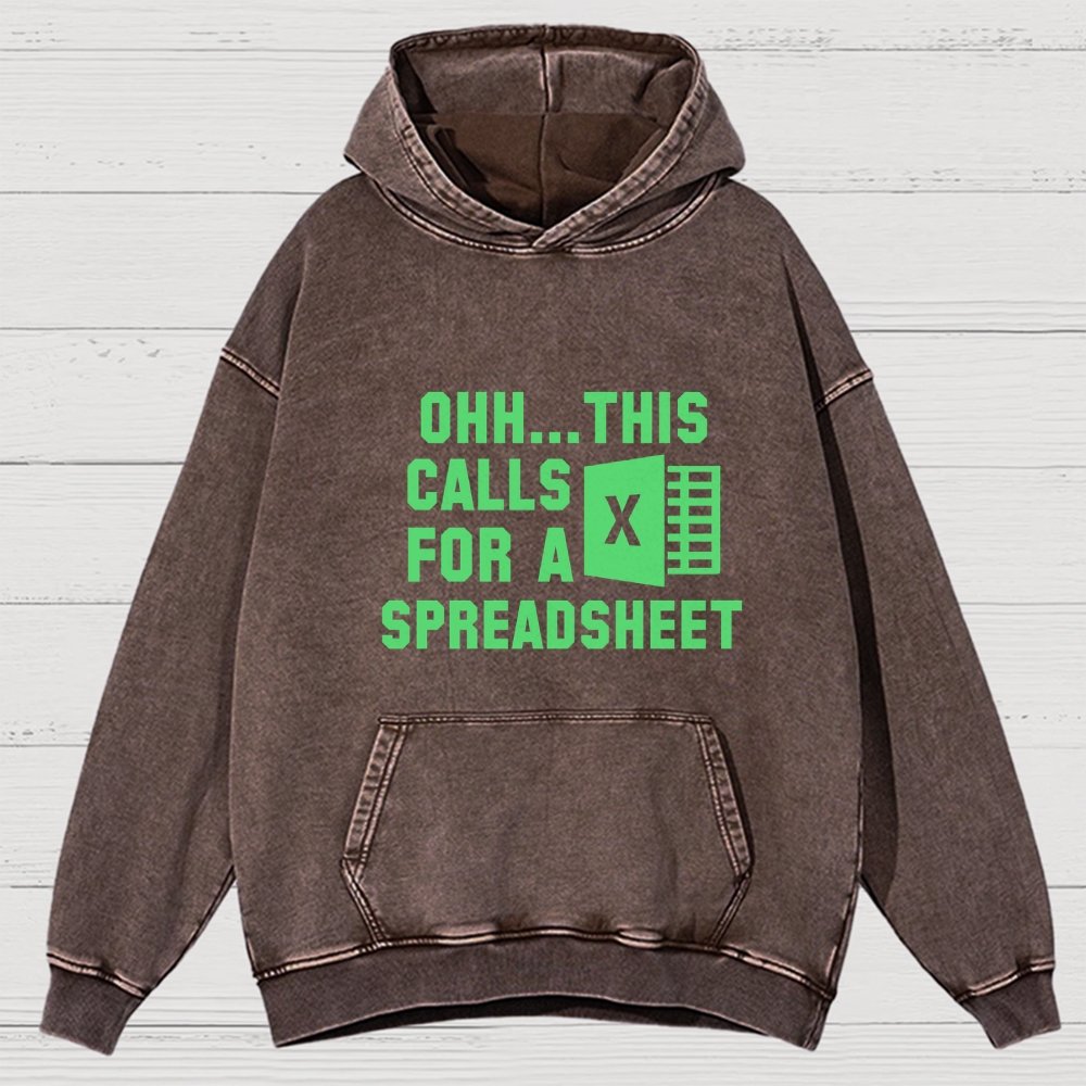 Ohh...This Calls for a Spreadsheet Vintage Distressed Hoodie