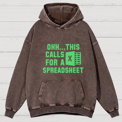 Ohh...This Calls for a Spreadsheet Vintage Distressed Hoodie