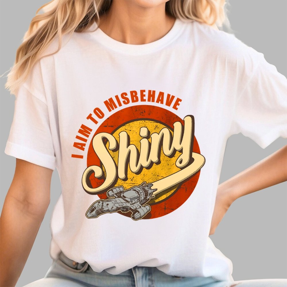 Shiny I Aim to Misbehave Geek T-Shirt 2509001385
