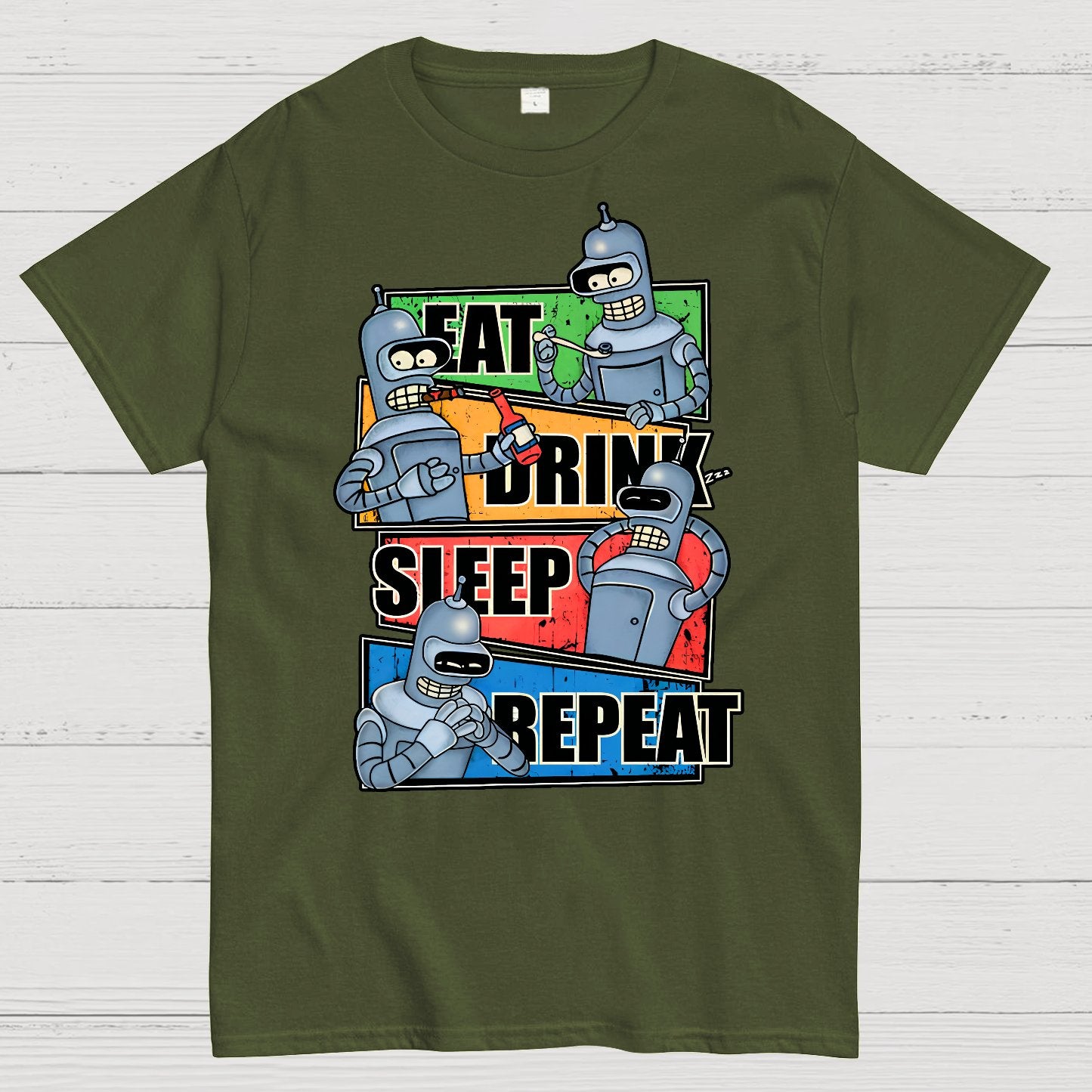 Eat Drink Sleep Repeat Geek T-Shirt