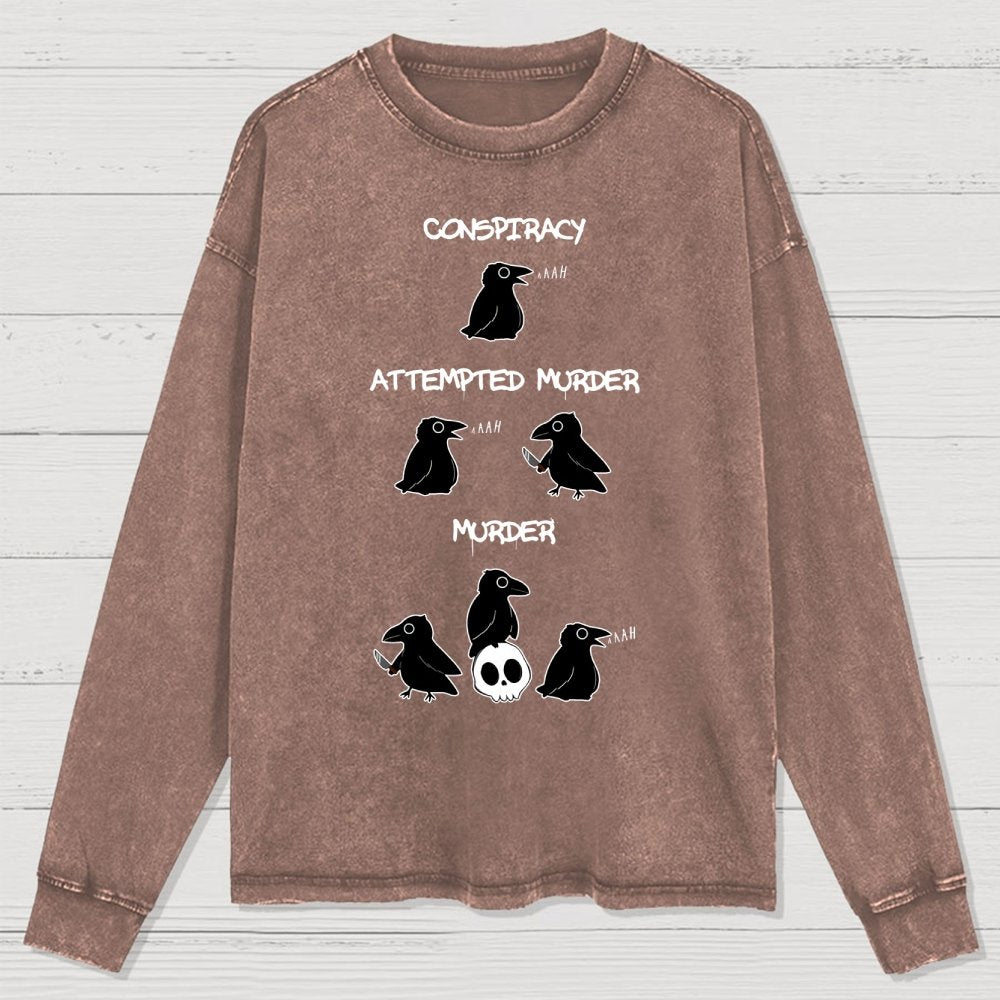 From Conspiracy To Murder Washed Long Sleeve Tee