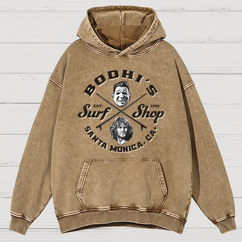 Coastal Wave Vintage Distressed Hoodie
