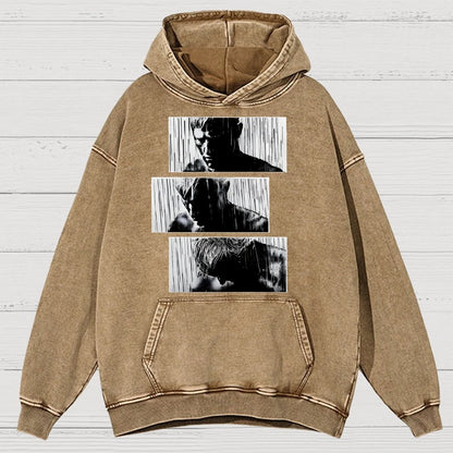 Tears In Rain Vintage Distressed Hoodie